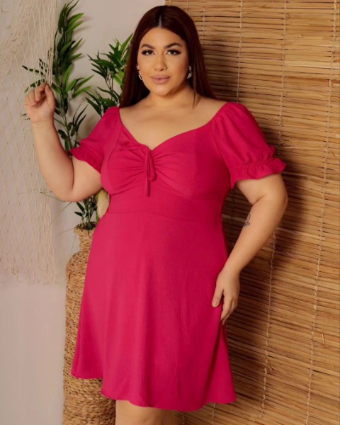 colecao-verao-vestido-curto-plus-size-liso-estampado-modinha-evangelica-social-casual-piracicaba-ame