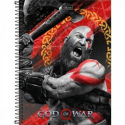 Caderno God Of War 10 Matérias Universitário 160 Folhas - Tilibra