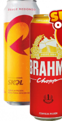 Alimentação - CERVEJA SKOL OU BRAHMA LATÃO 550ML./lim.2fd p/compra  - CERVEJA SKOL OU BRAHMA LATÃO 550ML./lim.2fd p/compra 
