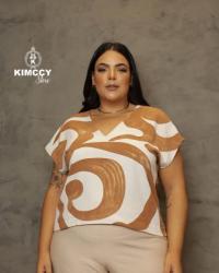 Coleção Outono Inverno Blusa Plus Size Manga Longa  Liso Estampado Moda Evangélica Casual Social Piracicaba Limeira Americana