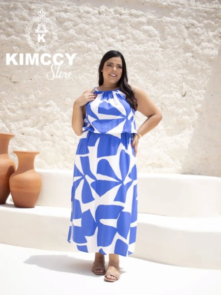 colecao-verao-vestido-longo-plus-size-estampado-alca-moda-casual-esporte-chic-piracicaba