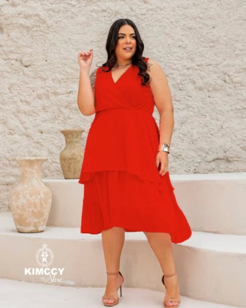 colecao-verao-vestido-midi-regata-plus-size-liso-moda-social-casual-esporte-chic-piracicaba