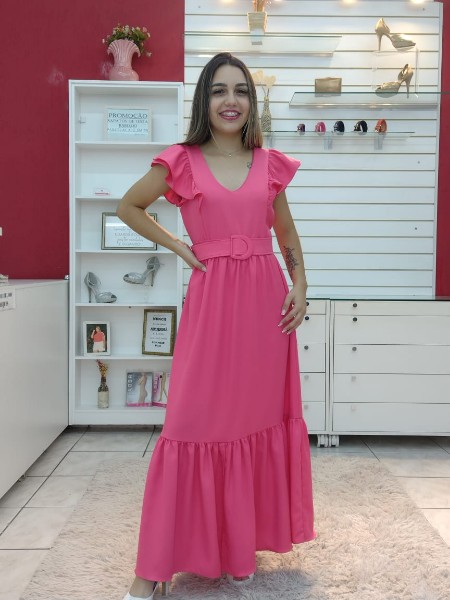 outono-inverno-vestido-longo-liso-crepe-manga-curta-com-detalhe-de-cinto