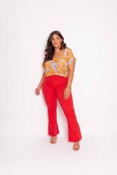 Coleção Calça Flare Skinny Plus Size Liso Estampado Moda Social Casual Esporte Fino Piracicaba Limeira Campinas