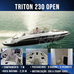 Lancha Triton 23 pés  Open