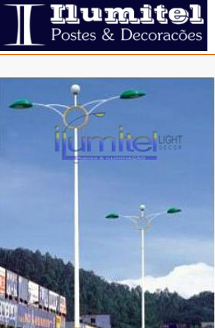 poste-para-iluminacao-aco-galvanizado-ilumitel-cascavel-ponta-grossa-curitiba