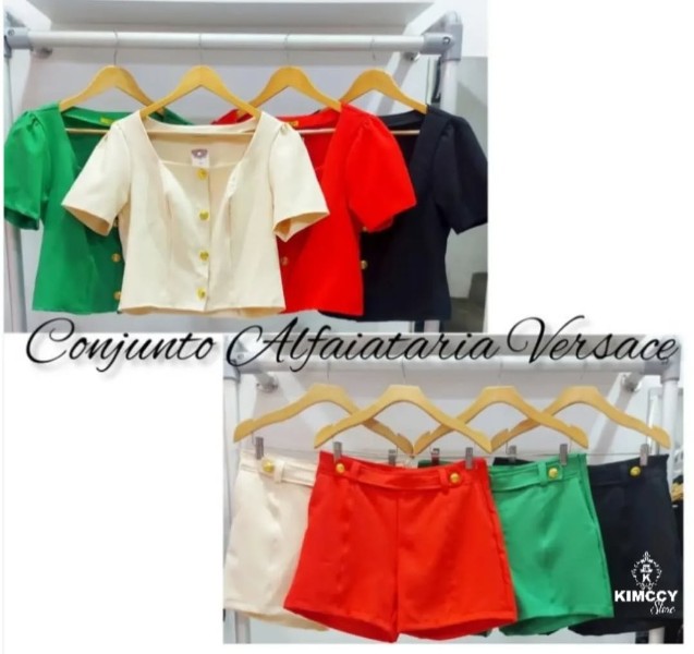 moda-plus-size-feminina-conjunto-blusa-manga-curta-short-alfaiataria-moda-casual-esporte-chic-promoç