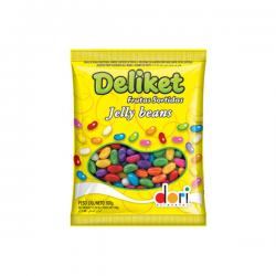 Alimentação - Bala De Goma Confeitada Frutas Sortidas Deliket 500g - Dori - Bala De Goma Confeitada Frutas Sortidas Deliket 500g - Dori