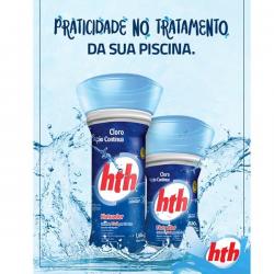 Flutuado com cloro HTH