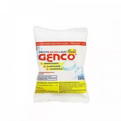 Pastilha de cloro 200 g 3x1 Genco c/ 85% ativo