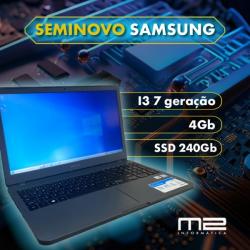 Notebook Samsung proc.i3, 4GB de mem, 240GB de SSD, tela de 15.6