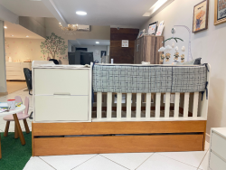 Berço com Gaveteiro  bicama 