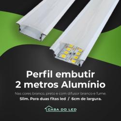 PERFIL LED EMBUTIR/PERFIL SOBREPOR 35MM 2M/3M