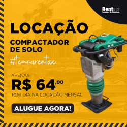 Locação de compactador de solo