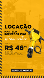 Locação de martelo rompedor 30 kg 