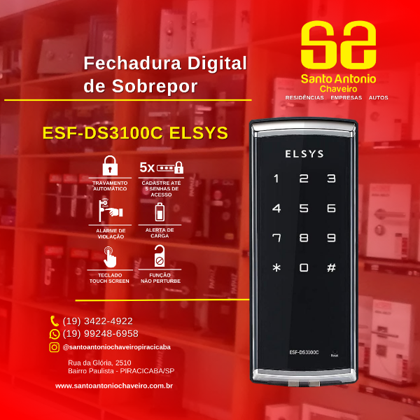 fechadura-digital-de-sobrepor-p-porta-de-correr-esf-ds3100c-elsys-piracicaba-americana-sbo-santa-bar