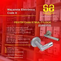 Equipamentos e Acessórios  - Maçaneta Eletrônica de Alta Segurança Code-It Mul-T-Lock (DIREITO)  - Maçaneta Eletrônica de Alta Segurança Code-It Mul-T-Lock (DIREITO) 
