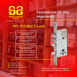 FECHADURA ALTA SEGURANÇA SPL-810 MUL-T-LOCK