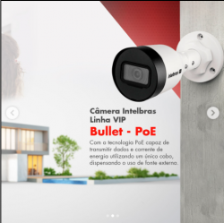 Para sua casa - Câmera de Segurança Bullet POE Intelbrás  - Câmera de Segurança Bullet POE Intelbrás 