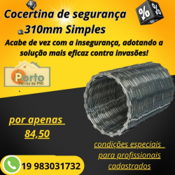 Concertina de Segurança simples 310 mm rolo 