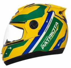 Capacete Evolution G8 Patriota Amarelo/verde Tam. 60 Pro Tork Cap-870amvd