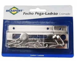 Fecho Segurança C/ Corrente Pega Ladrão Brasfort 8012