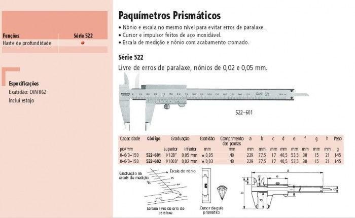 Paquímetros Prismaticos 