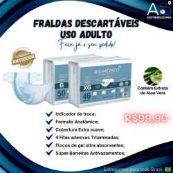 Saúde e beleza - Fralda Descartável Adulto Geriátrica Biomédico Prevent - Fralda Descartável Adulto Geriátrica Biomédico Prevent