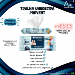 Toalhas umedecidas Prevent 