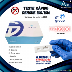 Teste Rápido para Dengue 25 testes GT Group 