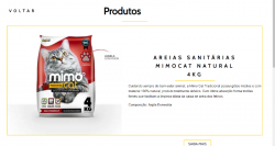 Areia sanitária p/ gato 4kg 