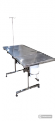 Mesa de atendimento veterinário odontológico inox 