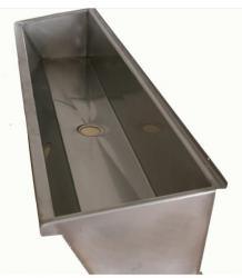 Lavatório coletivo em inox 