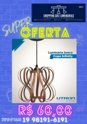 Para sua casa - Pendente Junco Copo   - Pendente Junco Copo  