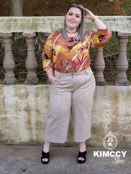 CALÇA PLUS SIZE MODELAGEM ALFAIATARIA SLIM 