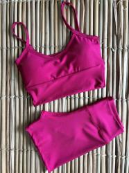 Conjunto fitness meia coxa M ao GG