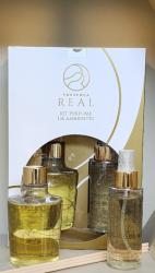 Kit Perfume de Ambientes Home Spray Difusor Fé Presenca Real