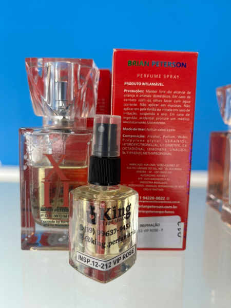 Perfume feminino 212 vip Rosé Brian Peterson, inspiração n,12