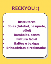 Recreador Recreadora Infantil para festas 