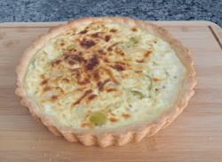 Quiche de Alho-poró com Bacon