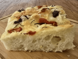 Alimentação - Focaccia Tradicional de Levain  - Focaccia Tradicional de Levain 