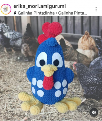 Galinha Pintadinha Crochê Amigurumi 