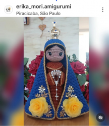 Amigurumi de Crochê Nossa Senhora 