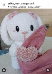 Amigurumi de Crochê Naninha Coelho 