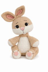 Amigurumi de Crochê Coelhinha Brinquedo Bebê e Criança 