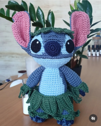 Stitch Amigurumi de Crochê 