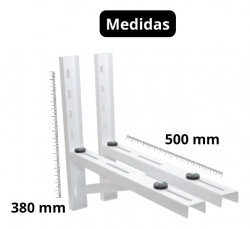Suporte Ar Condicionado 500mm Split 9000 A 30000 Btus Reforçado