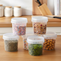 Pote Plástico com Lacre 75 mm 220 ml 