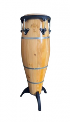 Atabaque de Madeira com suporte  90 cm LE , 1,00mt  RUMPI, 1,10 mt  RUM  