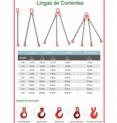 Corrente de elevação grau 8 